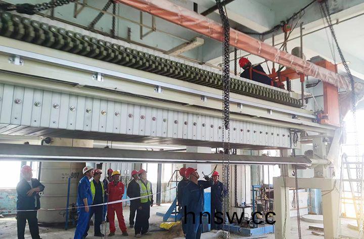 吉林石化公司闆框隔膜壓濾機成套設備安(an)裝完成